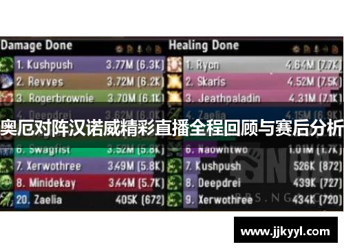 奥厄对阵汉诺威精彩直播全程回顾与赛后分析